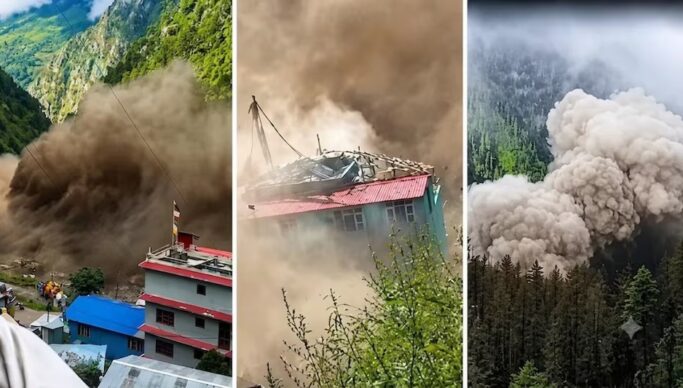 नेपाल-चीन सीमा पर भोटे कोशी नदी का रौद्र रूप