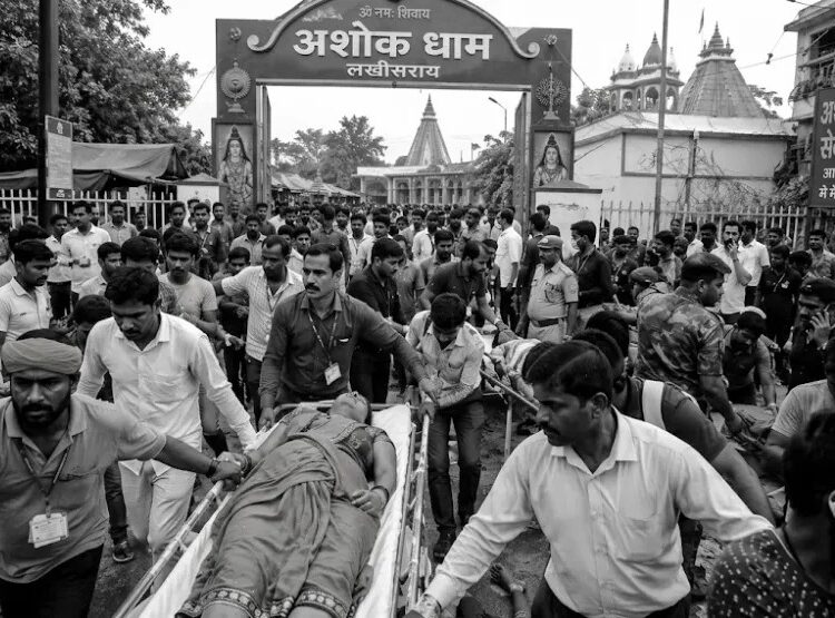 लखीसराय अशोक धाम में भगदड़, 7 महिला श्रद्धालुओं की मौत