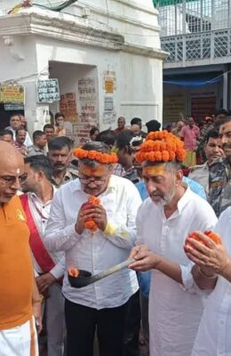 सुप्रीम कोर्ट के न्यायाधीश चंद्रशेखर कुमार ने बाबा बैद्यनाथ मंदिर में की पूजा