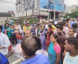 Ranchi Accident: बुजुर्ग की मौत के बाद सड़क जाम, आरोपी कार चालक की पहचान