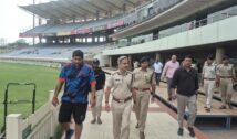 भारत-वेस्टइंडीज मैच से पहले JSCA स्टेडियम की सुरक्षा कड़ी