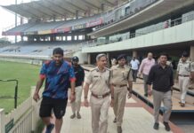 भारत-वेस्टइंडीज मैच से पहले JSCA स्टेडियम की सुरक्षा कड़ी