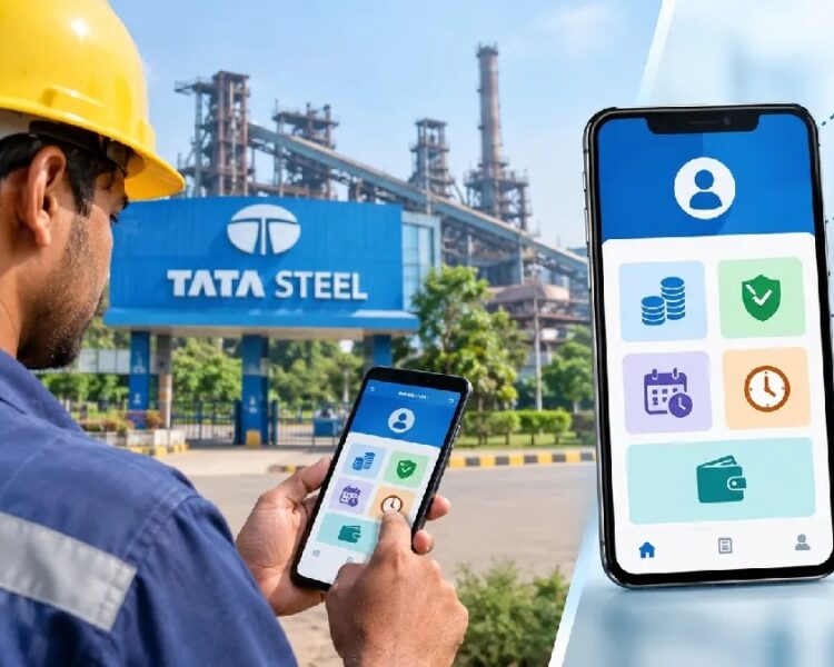 ठेका कर्मचारियों के लिए टाटा स्टील की नई पहल, ऐप पर मिलेंगी कई सुविधाएं