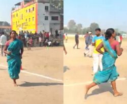 Ramgarh: साड़ी में नंगे पांव दौड़ी कविता, 6 मिनट में 1600 मीटर