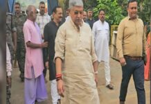 नवरात्र के सातवें दिन रजरप्पा मंदिर पहुंचे केंद्रीय मंत्री ललन सिंह, मां छिन्नमस्तिके से मांगा आशीर्वाद